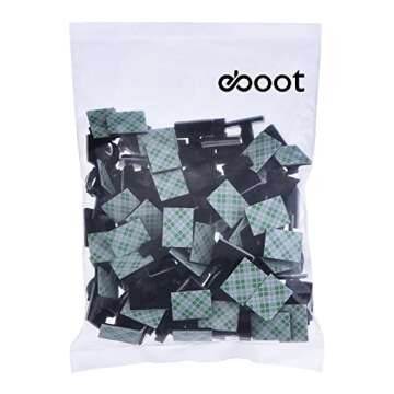 eBoot 100 Adhesive Cable Clips for Wire Management