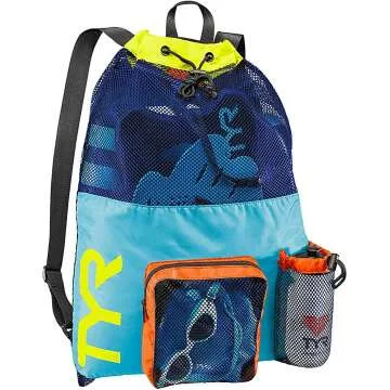 TYR Big Mesh Mummy Backpack for Swim & Gym Gear