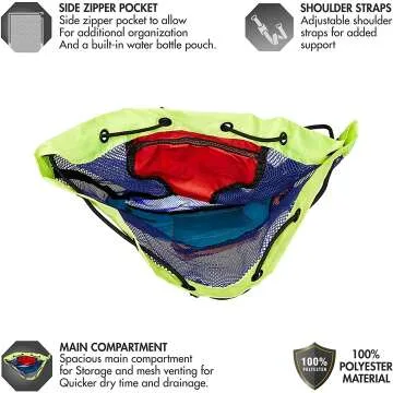 TYR Big Mesh Mummy Backpack for Swim & Gym Gear