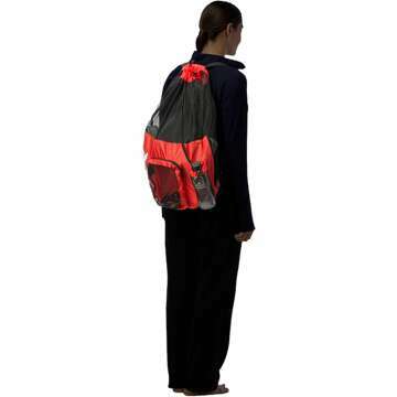 TYR Big Mesh Mummy Backpack for Swim & Gym Gear