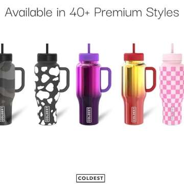 Coldest 40 oz Tumbler - Leak Proof & Insulated with Handle