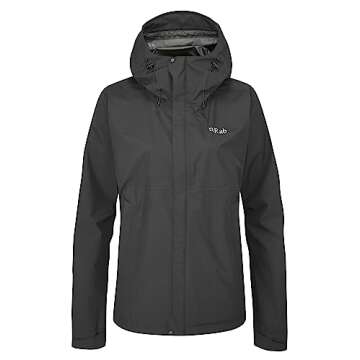 Rab Women's Downpour Eco Waterproof Breathable Jacket for Hiking & Climbing