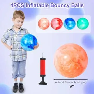 AMOR PRESENT Bouncy Balls - Durable Kids' Playtime Fun