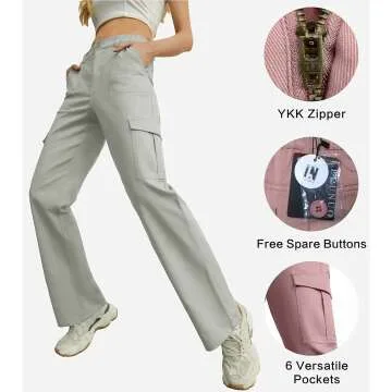 High Waisted Cargo Pants for Women - Y2K Style
