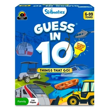 Skillmatics Card Game - Guess in 10 Things That Go, Perfect for Boys, Girls, Kids Who Love Education...