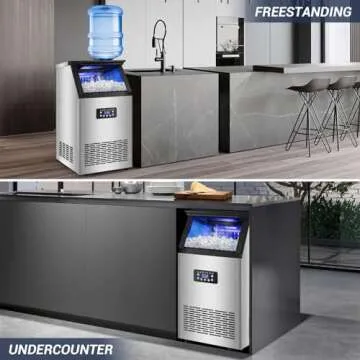 120 lbs Ice Maker for Home Bar Commercial Use