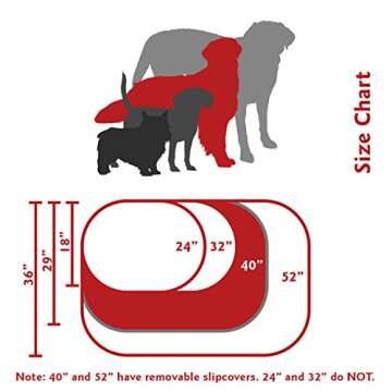 Majestic Pet 40 Inch Suede Calming Dog Bed Washable – Cozy Soft Round Dog Bed with Spine Support for Dogs to Rest their Head - Fluffy Donut Dog Bed 40x29x9 (Inch) - Round Pet Bed Large – Stone