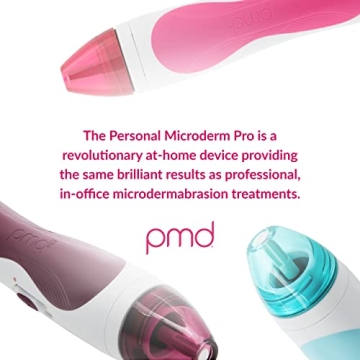PMD Personal Microderm Pro - At-Home Microdermabrasion Machine with Kit for Face & Body - Exfoliating Crystals and Vacuum Suction for Fresh and Radiant Skin - High & Low Speed Options