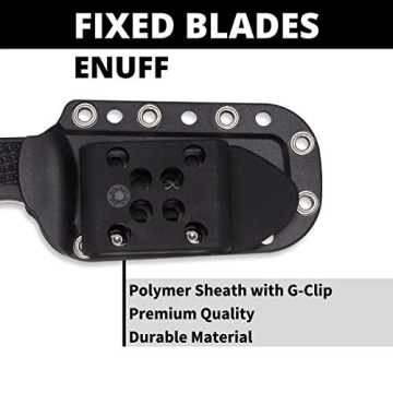 Spyderco Enuff Leaf Shape Plain Edge Knife, Black