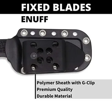 Spyderco Enuff Leaf Shape Plain Edge Knife, Black