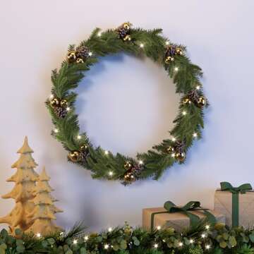 24 PCS Artificial Christmas Pine Needle Branches, Cedar Fake Green Sprigs for Holiday Decor, Wreath Garland and DIY Crafts Faux Christmas Greenery Stems Picks for Indoor Outdoor Seasonal Decorations