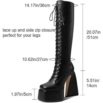 Stylish Uacllcau Knee High Boots for Women - Fall Fashion