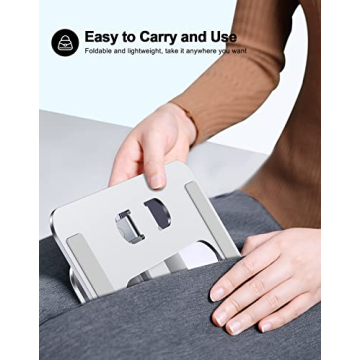 RIWUCT Height Adjustable Laptop Stand for Comfort