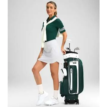 Stylish SANTINY High Waisted Golf Skirt for Women