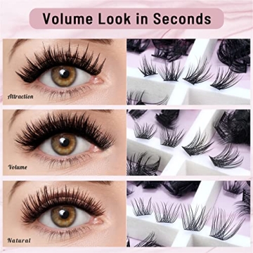 180 Pcs DIY Cluster Lashes for Stunning Glamorous Looks
