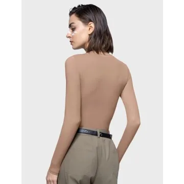 PUMIEY Women's Long Sleeve Crew Neck Top in Chic Styles