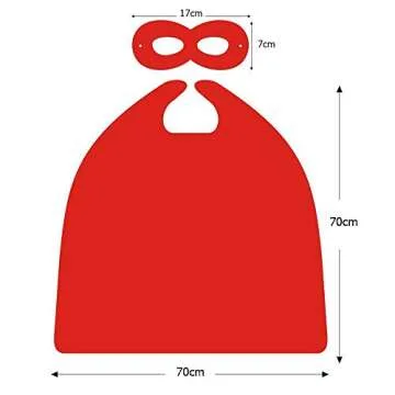 Moligoo Kids Superhero Cape & Mask Set for Dress Up