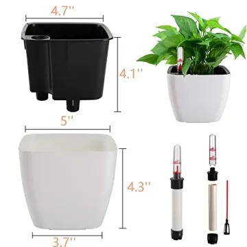Yarlung Self Watering Planters with Water Level Indicator