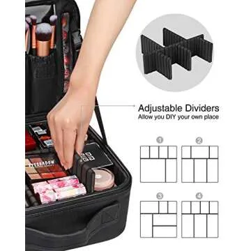 Relavel Makeup Organizer Bag for Beauty Professionals