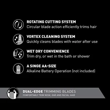 Panasonic Men's Ear and Nose Hair Trimmer for Safe Grooming