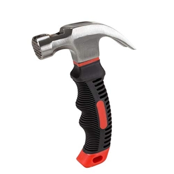 Edward Tools Small Claw Hammer 8 oz. with Magnetic Nail Starter - Polished Heavy Duty Steel Head - E...