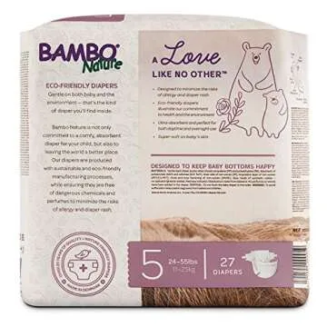 Bambo Nature Premium Baby Diapers Size 5 - Eco-Friendly & Absorbent