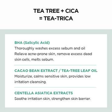 SKIN1004 Madagascar Centella Tea-Trica BHA Foam 4.22 fl.oz, 125ml, Professional Cleansing Care and R...