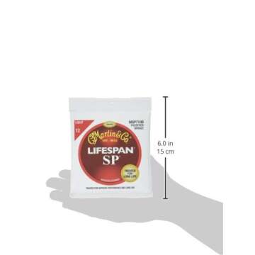 Martin SP 7100 Phosphor Bronze Lifespan Coated Acoustic Strings Light