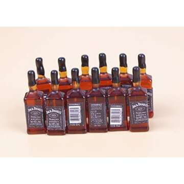 40Pcs Tiny Miniature Mini Beer Bottles Toys, 1:24 Dollhouse Kitchen Accessories Wine Decoration, Cute Wine Bottle Models for Fairy Garden Pub Bar Dolls House Tableware Decoration