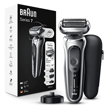 Braun Electric Razor for Men, Waterproof Foil Shaver, Series 7 7027cs, Wet & Dry Shave, with Beard T...