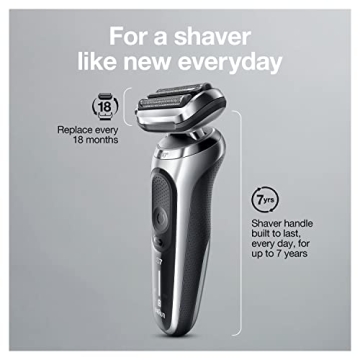 Braun Series 7 7027cs Electric Razor for Men, Waterproof