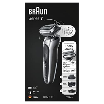 Braun Series 7 7027cs Electric Razor for Men, Waterproof