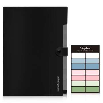 SKYDUE 8 Pockets Expanding File Folders, Accordion Folders, Portable Paper Bill Receipt Organizer, L...