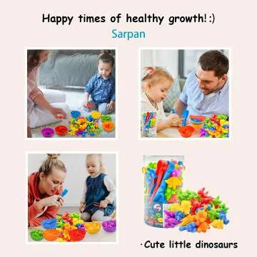 Dinosaur Color Sorting Toys for Toddlers 3-5