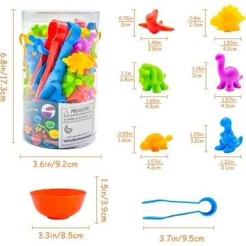 Dinosaur Color Sorting Toys for Toddlers 3-5