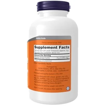 NOW Foods Glycine Pure Powder for Sleep & Neurotransmitter Support