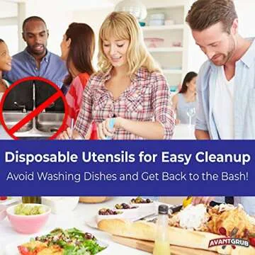 BPA-Free White Disposable Sporks 100 Pk. Recyclable, Eco-Friendly and Kid-Safe 2-in-1 Utensils Built Strong to Last Large Meals. Great for School Lunch, Picnics or Restaurant and Party Supply