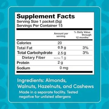 Lil Mixins Early Allergen Introduction, Tree Nut | Baby Stage 1-3, For Ages 4+ Mo., 8.5 Oz Jar, 4 Month Supply