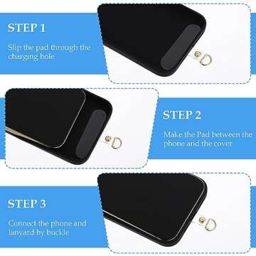 Simarro Phone Lanyard Patch Pad - Secure Your Smartphone