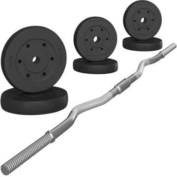 Yaheetech 55LB Barbell Weight Set for Home Workouts