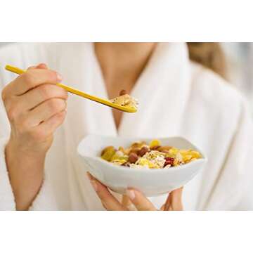 Majestick Goods Travel Utensils Set | Zero Waste Reusable Utensils with Case | Eco Friendly Bamboo Cutlery Set | Wooden Utensil Silverware Travel Cutlery Set