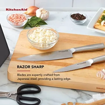 KitchenAid 14-Piece Knife Set with Built-in Sharpener