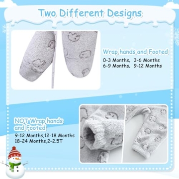Warm Bear Ear Fleece Jumpsuit Newborns Winter Wear