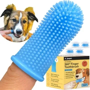 Jasper Dog Toothbrush - 360º Finger Toothbrush Kit for Pets