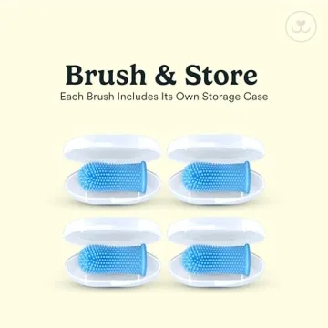 Jasper Dog Toothbrush 360º kit for Dogs & Cats - 4-Pack