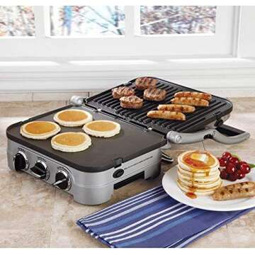 Cuisinart GR-4NWFR Griddler With Waffle Plates (Certified Refurbished)