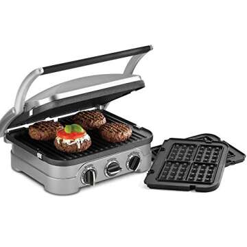 Cuisinart GR-4NWFR Griddler With Waffle Plates (Certified Refurbished)