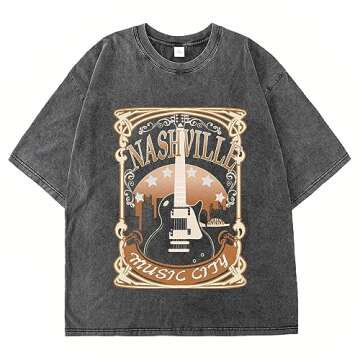 Womens Nashville Oversized Tees for Concert Style
