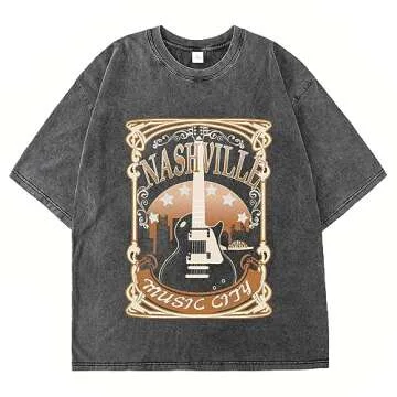 Womens Nashville Oversized Tees for Concert Style