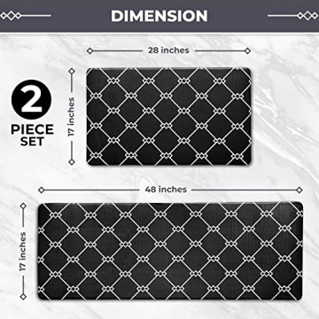Sierra Concepts Kitchen Mat Set - Ergonomic Non-Slip Mats